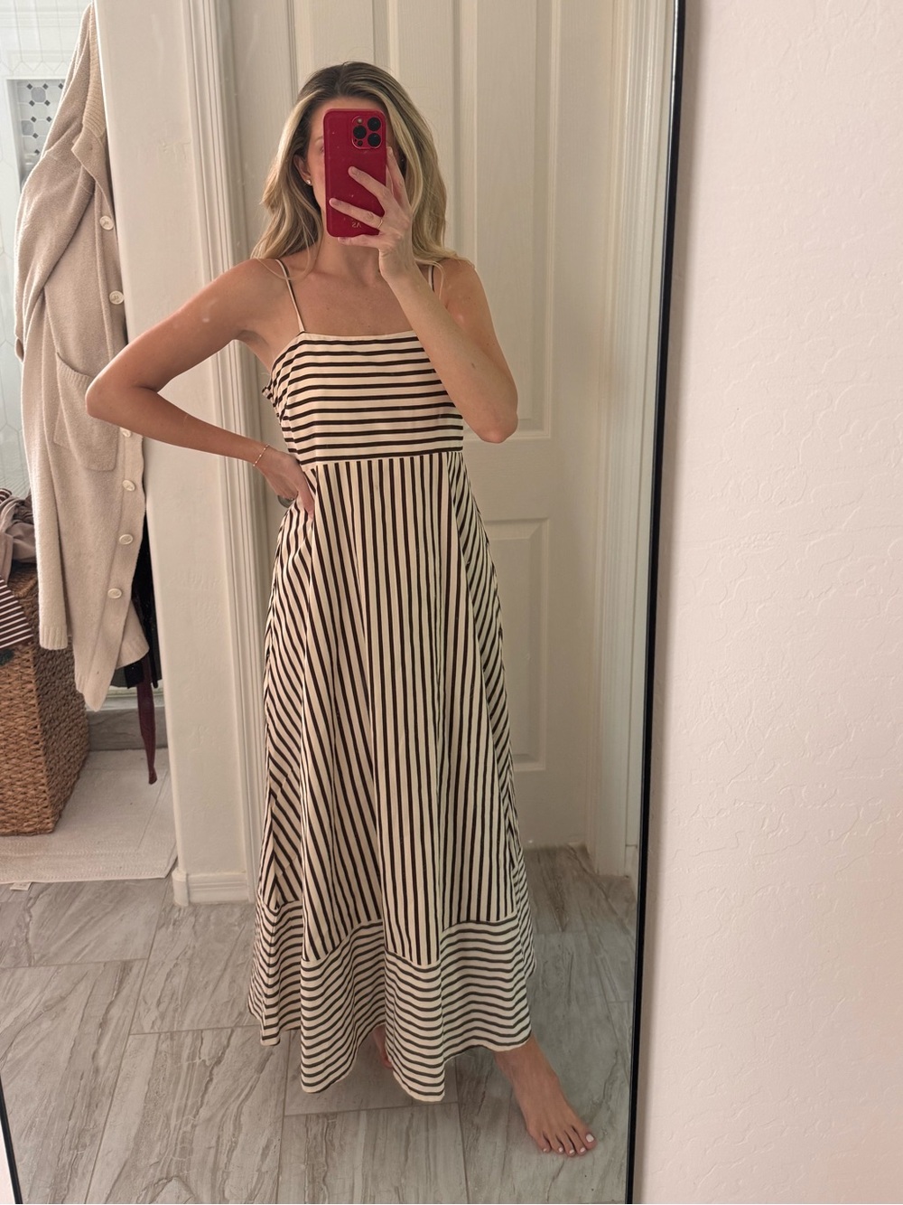 Striped maxi dress